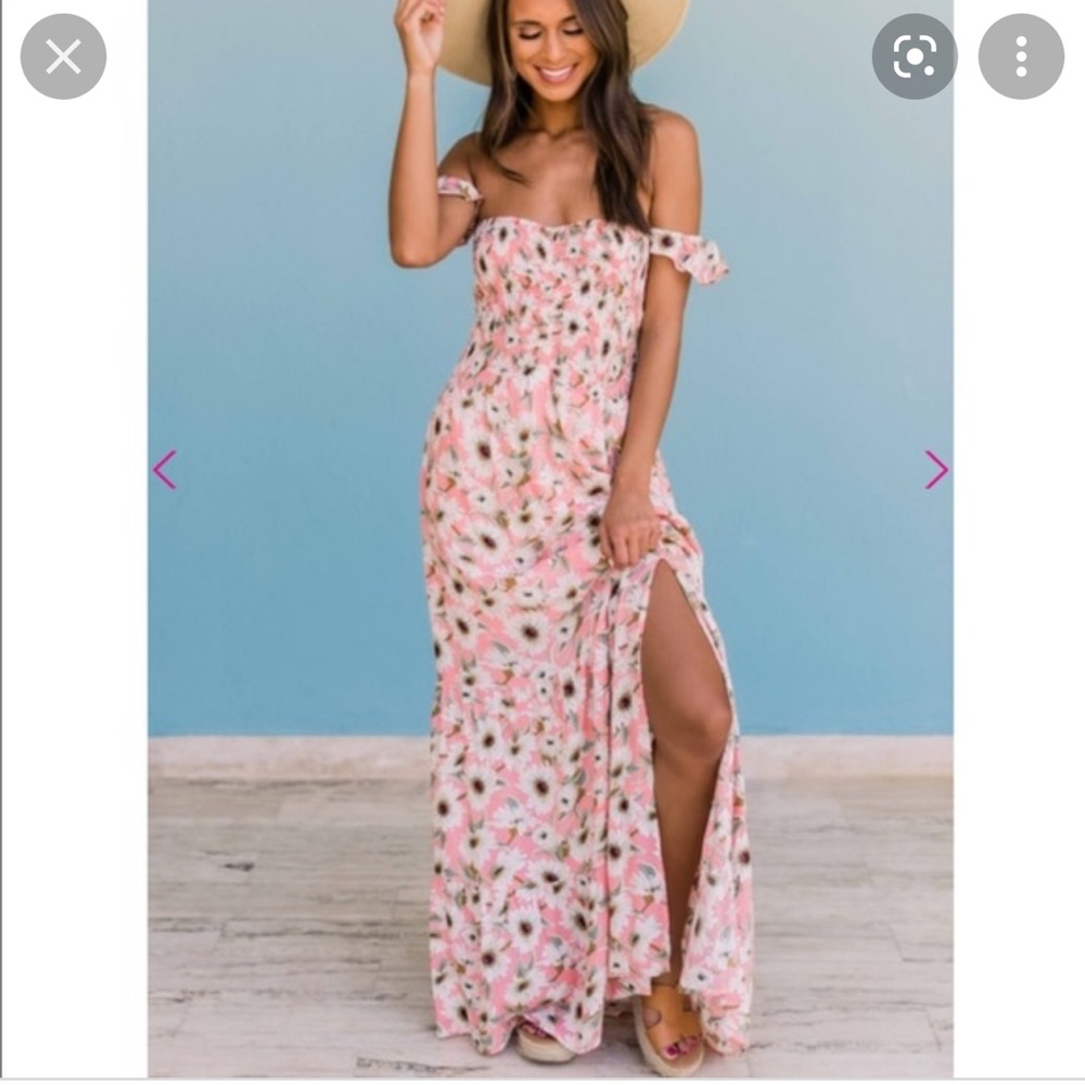 Pink Lily Maxi Dress Size Small